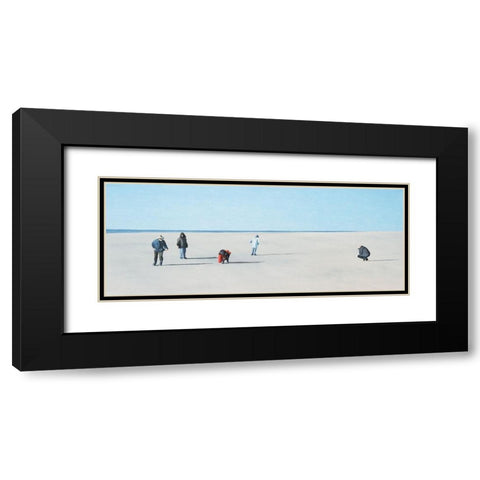 Bernsteinsucher Black Modern Wood Framed Art Print with Double Matting by Kock, Bernhard