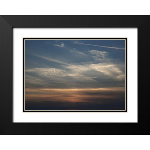 Stille Black Modern Wood Framed Art Print with Double Matting by Paprotny, Bogdan