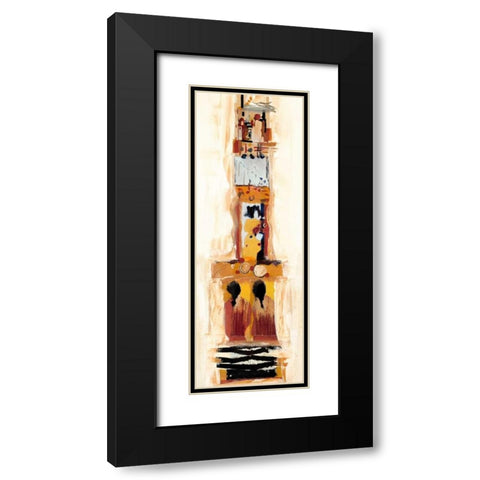 Begegnungen II Black Modern Wood Framed Art Print with Double Matting by Bonciani, Celina