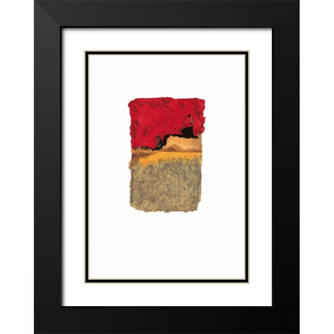 African Memory II Black Modern Wood Framed Art Print with Double Matting by Heinrich, Christian