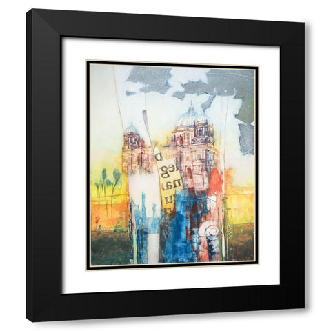 Berlin Black Modern Wood Framed Art Print with Double Matting by Lieck, Carl-Heinz