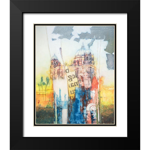 Berlin Black Modern Wood Framed Art Print with Double Matting by Lieck, Carl-Heinz