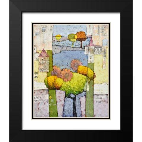 Zwischen den Feldern Black Modern Wood Framed Art Print with Double Matting by Lieck, Carl-Heinz