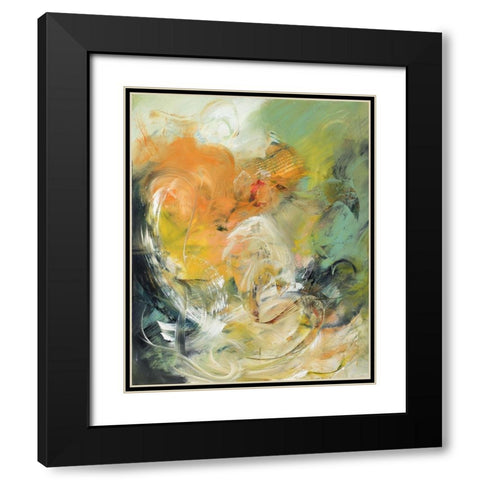 BlÃ¼tenstengel I Black Modern Wood Framed Art Print with Double Matting by Middendorf, Christiane