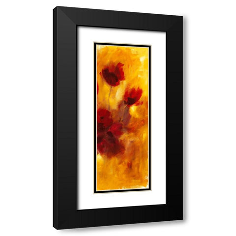 Farbklange I Black Modern Wood Framed Art Print with Double Matting by Ohland, Christa