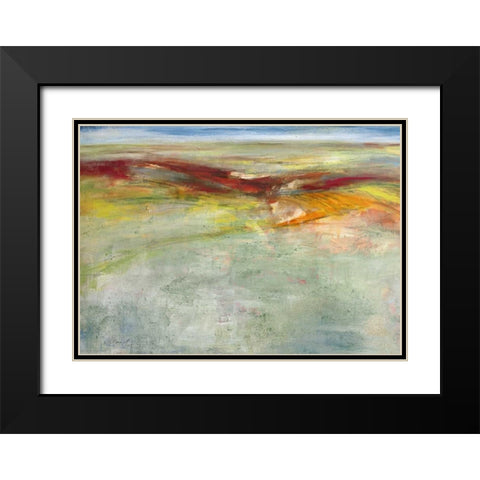 Weites Land I Black Modern Wood Framed Art Print with Double Matting by Ohland, Christa