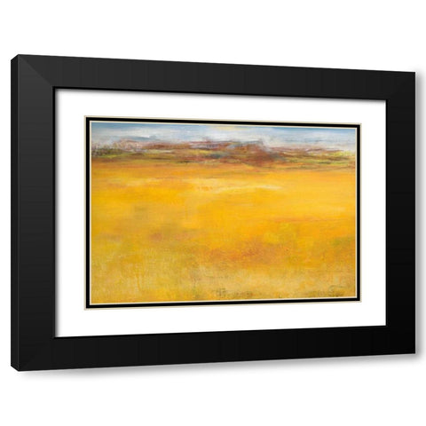 Weites Land II Black Modern Wood Framed Art Print with Double Matting by Ohland, Christa