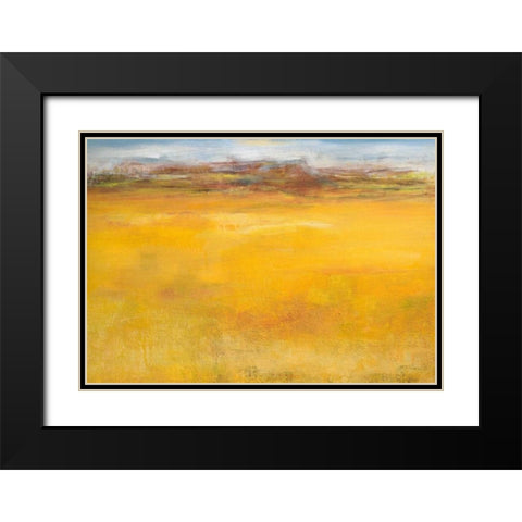 Weites Land II Black Modern Wood Framed Art Print with Double Matting by Ohland, Christa