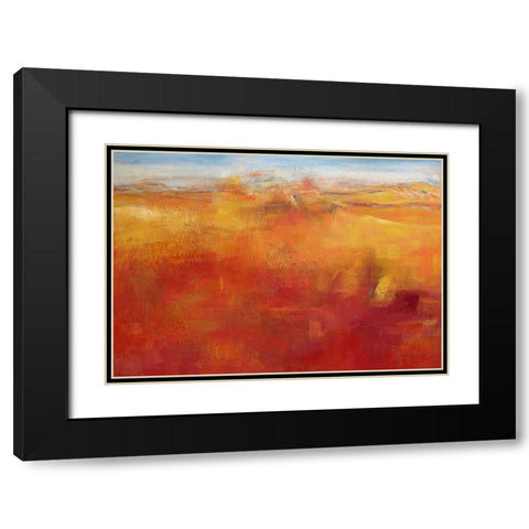 Weites Land III Black Modern Wood Framed Art Print with Double Matting by Ohland, Christa