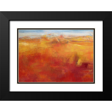Weites Land III Black Modern Wood Framed Art Print with Double Matting by Ohland, Christa
