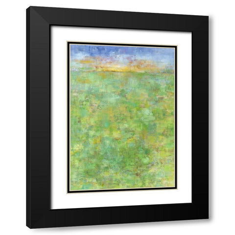 Jahreszeiten II Black Modern Wood Framed Art Print with Double Matting by Ohland, Christa