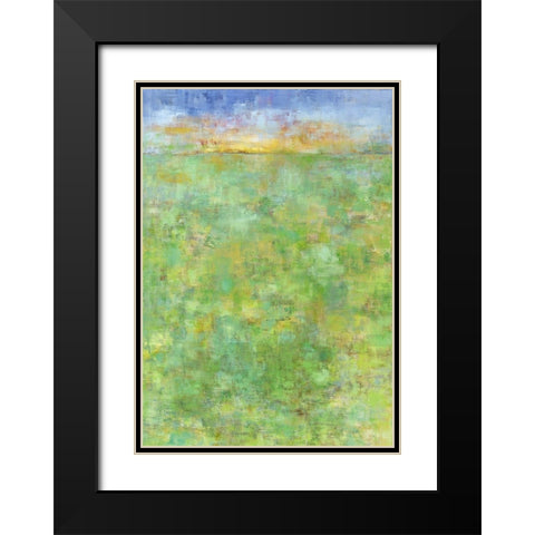 Jahreszeiten II Black Modern Wood Framed Art Print with Double Matting by Ohland, Christa