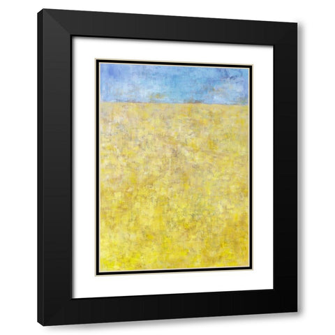 Jahreszeiten III Black Modern Wood Framed Art Print with Double Matting by Ohland, Christa