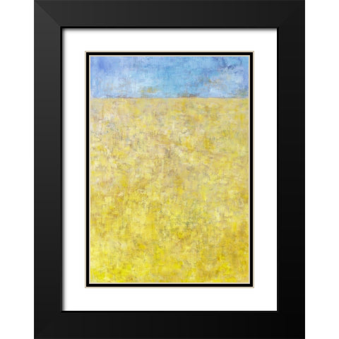 Jahreszeiten III Black Modern Wood Framed Art Print with Double Matting by Ohland, Christa