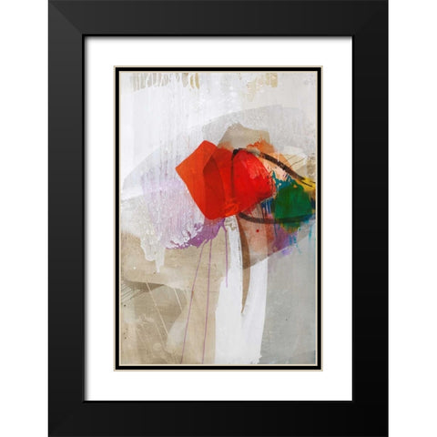 The Red One Black Modern Wood Framed Art Print with Double Matting by Ruttkau,El