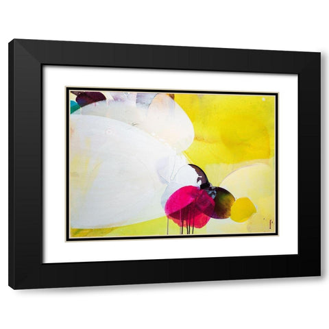 Light Flower Black Modern Wood Framed Art Print with Double Matting by Witt, El