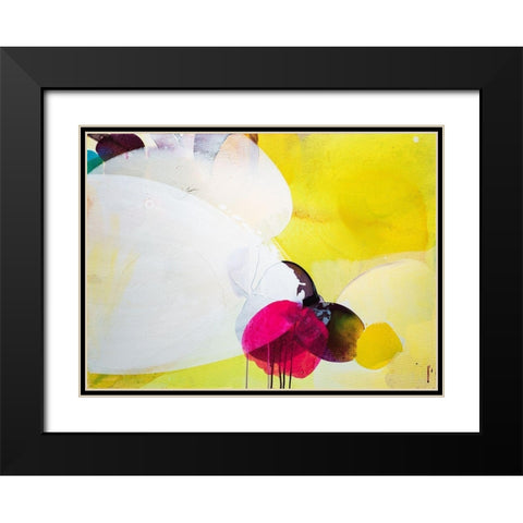 Light Flower Black Modern Wood Framed Art Print with Double Matting by Witt, El
