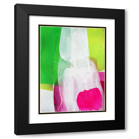 Green Plant Black Modern Wood Framed Art Print with Double Matting by Witt, El
