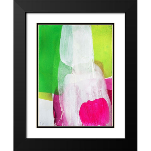 Green Plant Black Modern Wood Framed Art Print with Double Matting by Witt, El