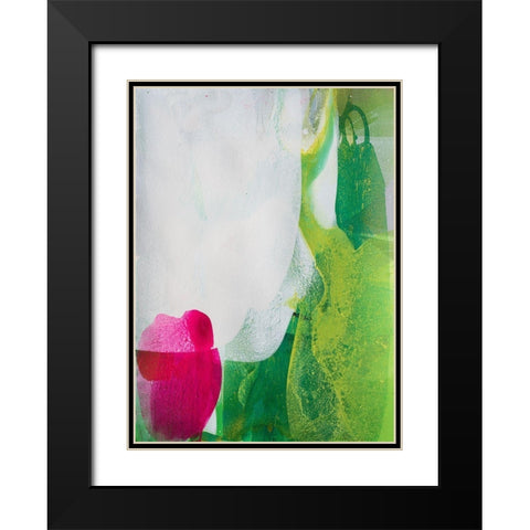 Green Nature Black Modern Wood Framed Art Print with Double Matting by Witt, El
