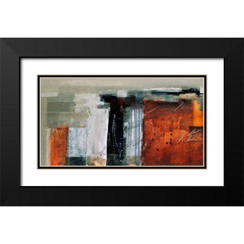 Terra Black Modern Wood Framed Art Print with Double Matting by Cusumano, Francesco