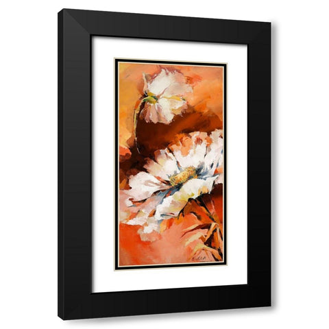 Anemonen II Black Modern Wood Framed Art Print with Double Matting by Filatov, Elena