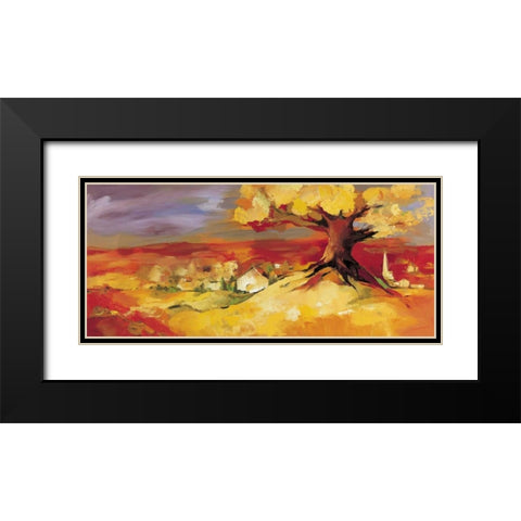 Bergkirchen Black Modern Wood Framed Art Print with Double Matting by Filatov, Elena