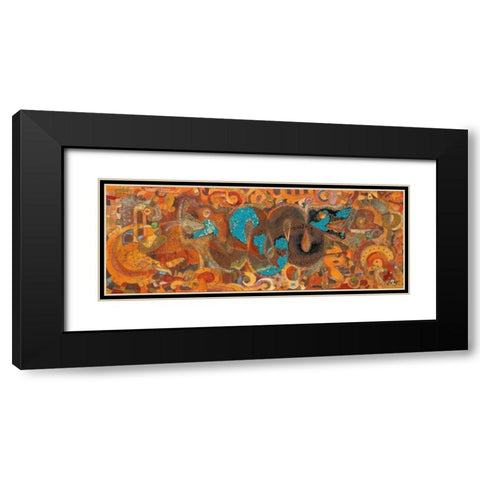 Mexican Mystery Black Modern Wood Framed Art Print with Double Matting by Filatov, Elena