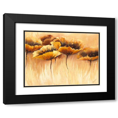 Samt Symphonie Black Modern Wood Framed Art Print with Double Matting by Filatov, Elena