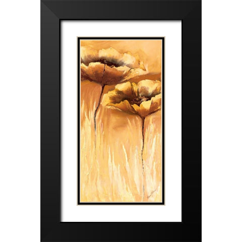 Kupfer Symphonie Black Modern Wood Framed Art Print with Double Matting by Filatov, Elena