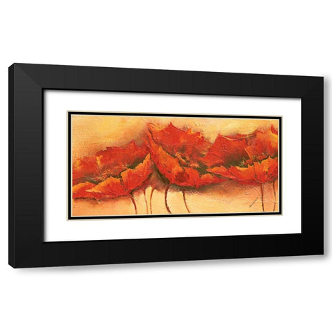 Wilder Mohn Black Modern Wood Framed Art Print with Double Matting by Filatov, Elena