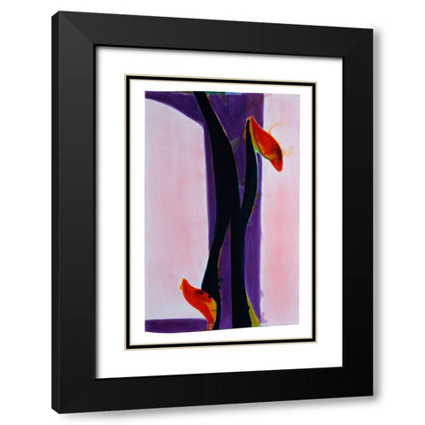 OkÃ¨ III Black Modern Wood Framed Art Print with Double Matting by Fusi, Federico