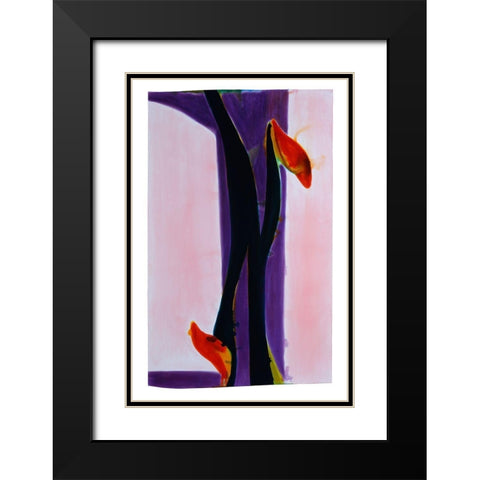 OkÃ¨ III Black Modern Wood Framed Art Print with Double Matting by Fusi, Federico