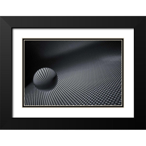 Glaskugelspiel I Black Modern Wood Framed Art Print with Double Matting by Rossmeissl, Gerhard