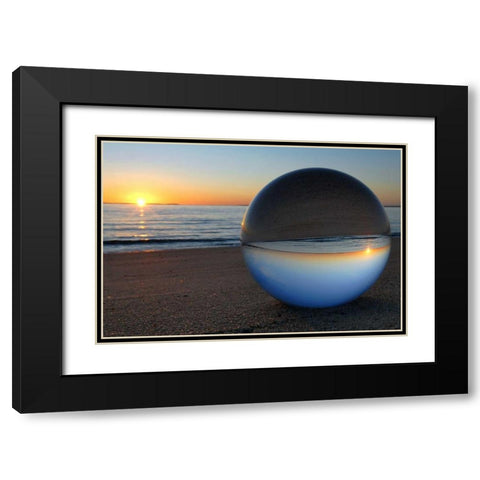 Lichterstimmung Black Modern Wood Framed Art Print with Double Matting by Rossmeissl, Gerhard