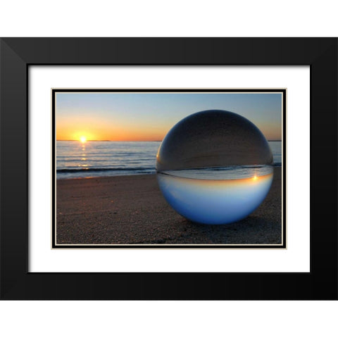 Lichterstimmung Black Modern Wood Framed Art Print with Double Matting by Rossmeissl, Gerhard