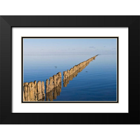 Weite Black Modern Wood Framed Art Print with Double Matting by Rossmeissl, Gerhard