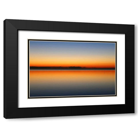 Horizont Black Modern Wood Framed Art Print with Double Matting by Rossmeissl, Gerhard