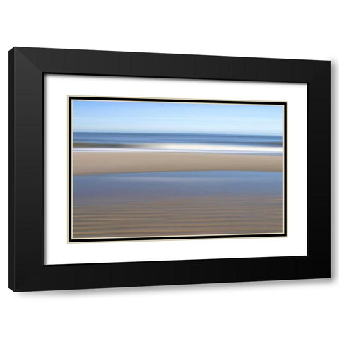 Strand Black Modern Wood Framed Art Print with Double Matting by Rossmeissl, Gerhard