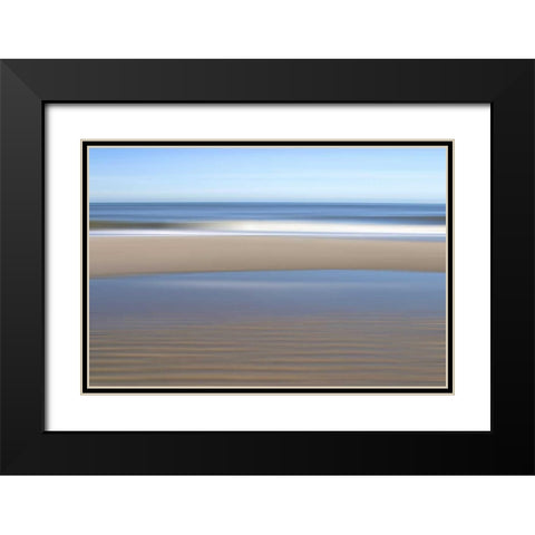 Strand Black Modern Wood Framed Art Print with Double Matting by Rossmeissl, Gerhard