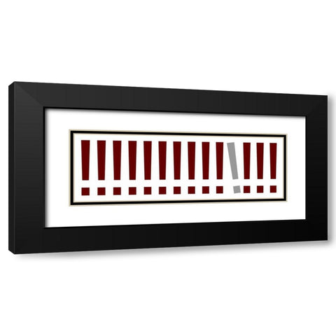 The Signs Panorama I Black Modern Wood Framed Art Print with Double Matting by Rossmeissl, Gerhard