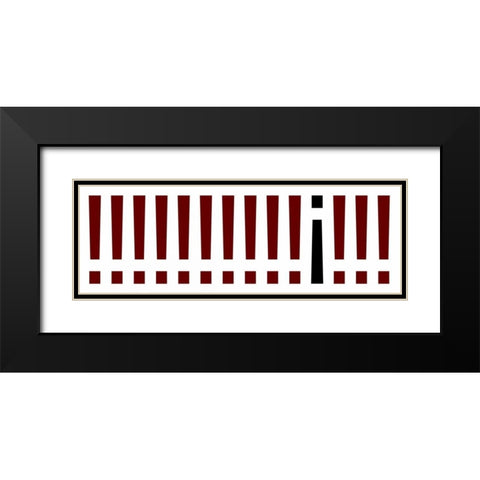 The Signs Panorama II Black Modern Wood Framed Art Print with Double Matting by Rossmeissl, Gerhard