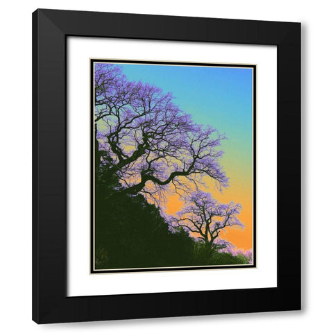 Zeitformen Black Modern Wood Framed Art Print with Double Matting by Weissing, Gerd