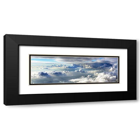 Wolkenreise Black Modern Wood Framed Art Print with Double Matting by Dietz, Hajo