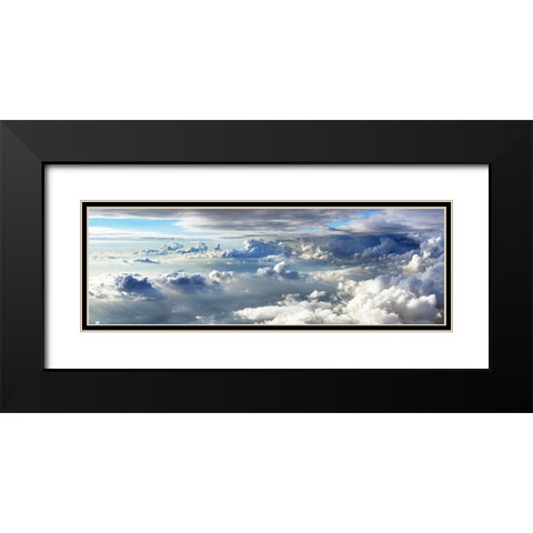 Wolkenreise Black Modern Wood Framed Art Print with Double Matting by Dietz, Hajo
