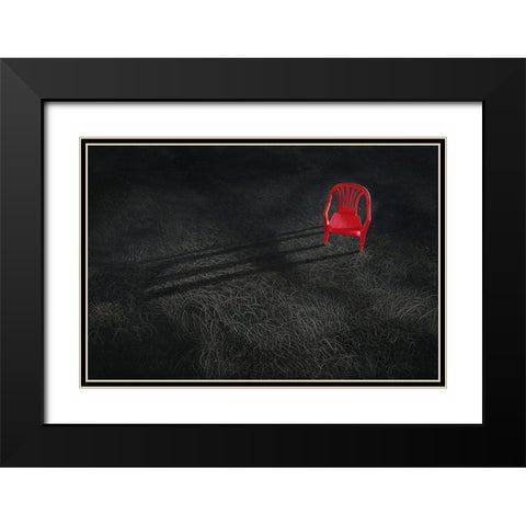 Anscheinend schon Black Modern Wood Framed Art Print with Double Matting by Li, Heng