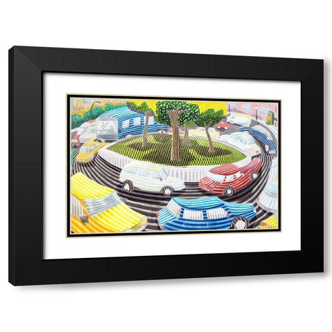 La glorieta Black Modern Wood Framed Art Print with Double Matting by Ortas, Javier