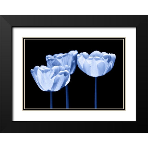 Three of us Black Modern Wood Framed Art Print with Double Matting by Riedt, Kirsten