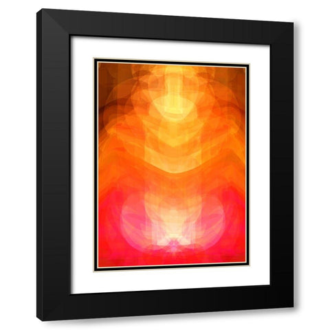 sitting deity Black Modern Wood Framed Art Print with Double Matting by Lorenz, Peter