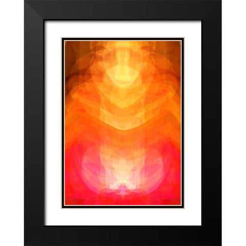 sitting deity Black Modern Wood Framed Art Print with Double Matting by Lorenz, Peter